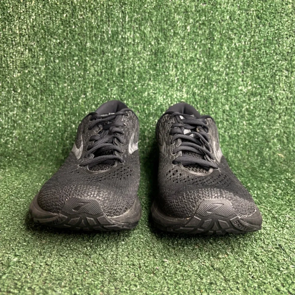 Brooks Ghost 11 Running Cushioned Breathable Triple Black‎ Sneakers Mens Size 10